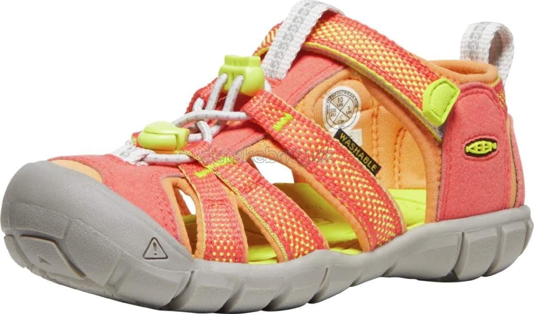 Dětské sandály Keen Seacamp II CNX children cayenne/evening primrose Velikost: 29 - náhled 2