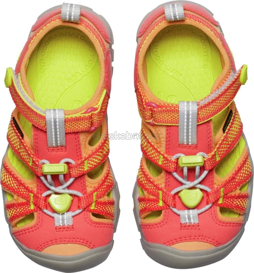 Dětské sandály Keen Seacamp II CNX children cayenne/evening primrose Velikost: 29 - náhled 3