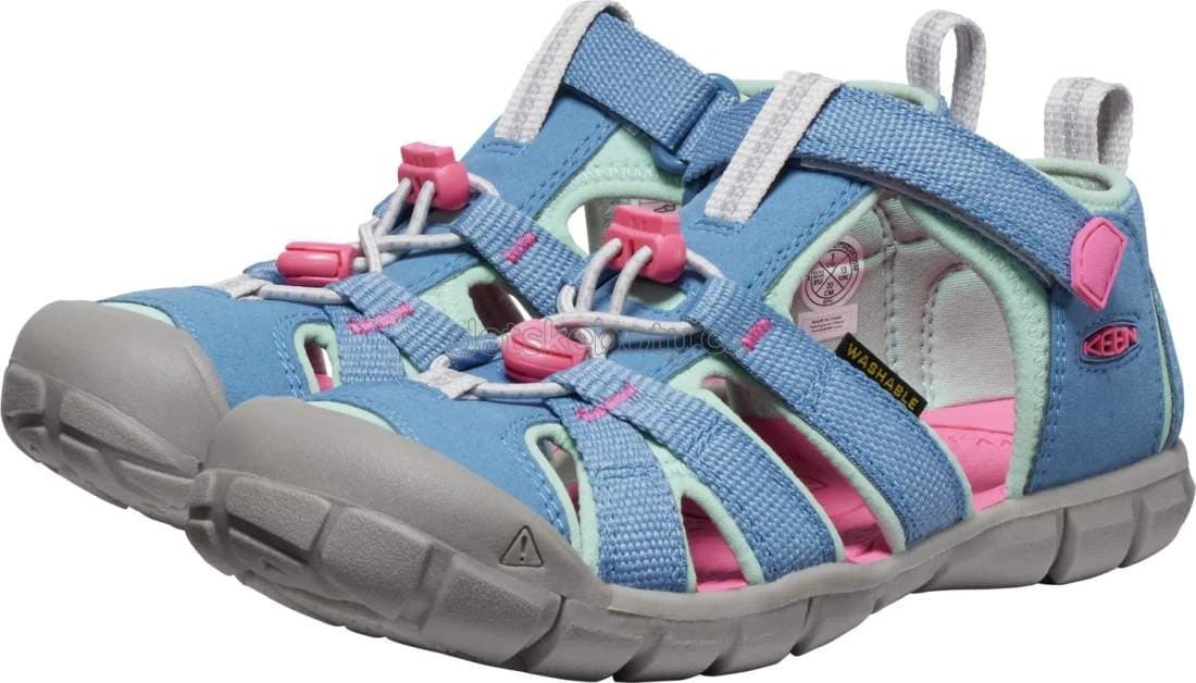 Dětské sandály Keen Seacamp II CNX children coronet blue/hot pink Velikost: 29 - náhled 2