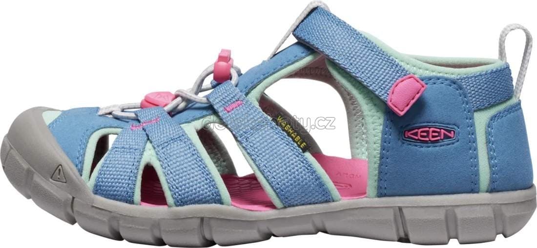 Dětské sandály Keen Seacamp II CNX children coronet blue/hot pink Velikost: 29 - náhled 5