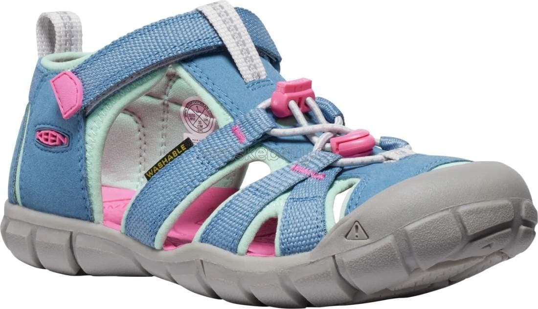 Dětské sandály Keen Seacamp II CNX youth coronet blue/hot pink Velikost: 36 - náhled 1