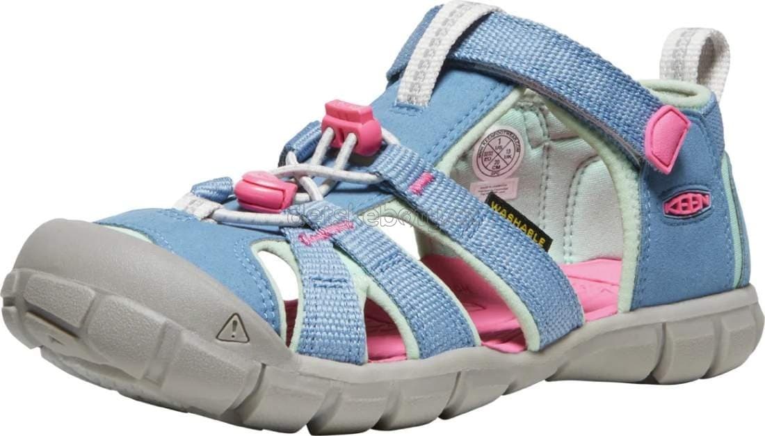 Dětské sandály Keen Seacamp II CNX youth coronet blue/hot pink Velikost: 36 - náhled 3