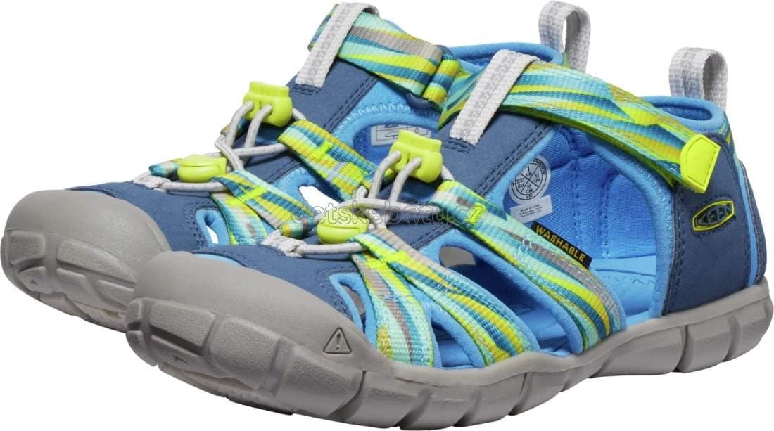 Dětské sandály Keen Seacamp II CNX youth vintage indigo/evening primrose Velikost: 39 - náhled 4