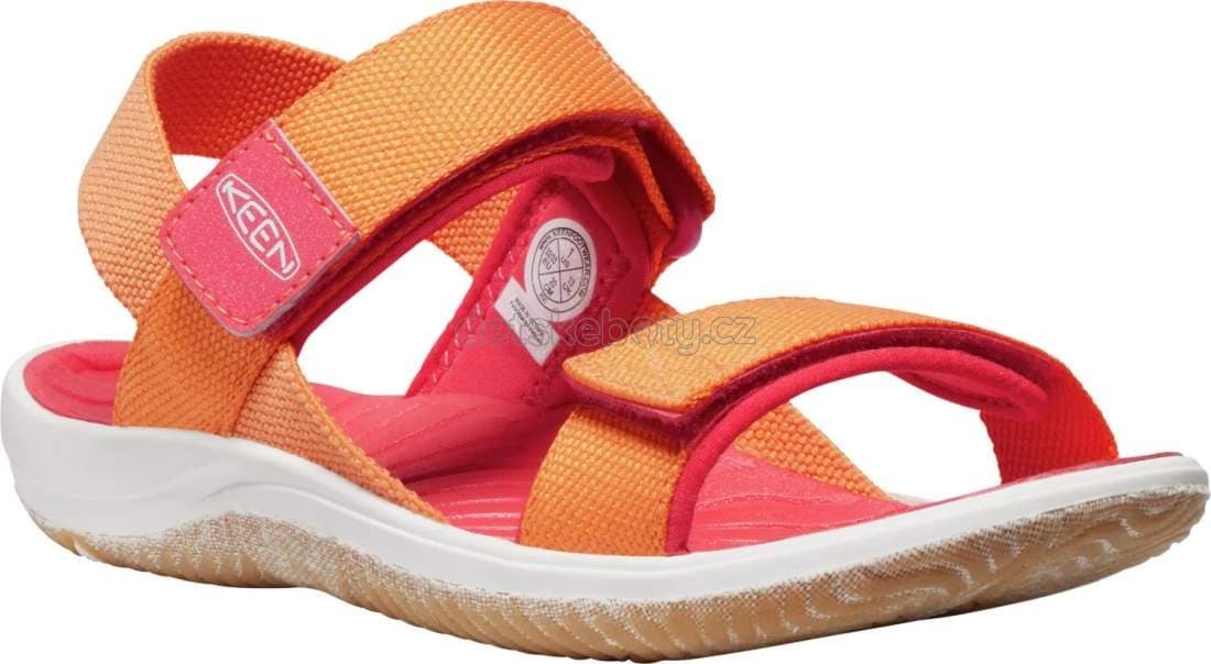 Dětské sandály Keen Elle Backstrap youth tangerine/cayenne Velikost: 35 - náhled 1