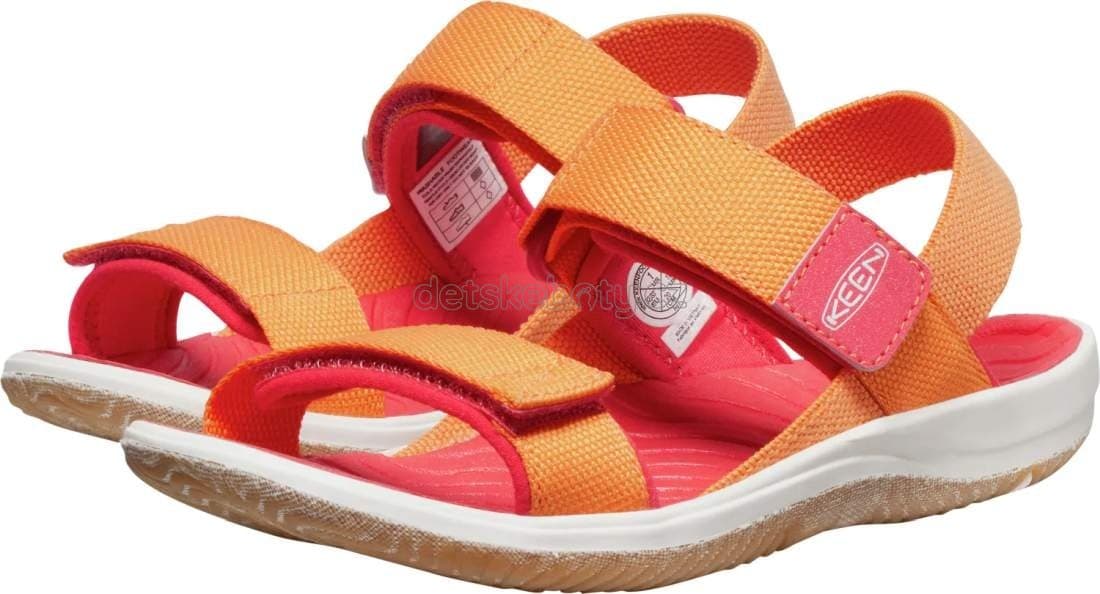 Dětské sandály Keen Elle Backstrap youth tangerine/cayenne Velikost: 35 - náhled 4