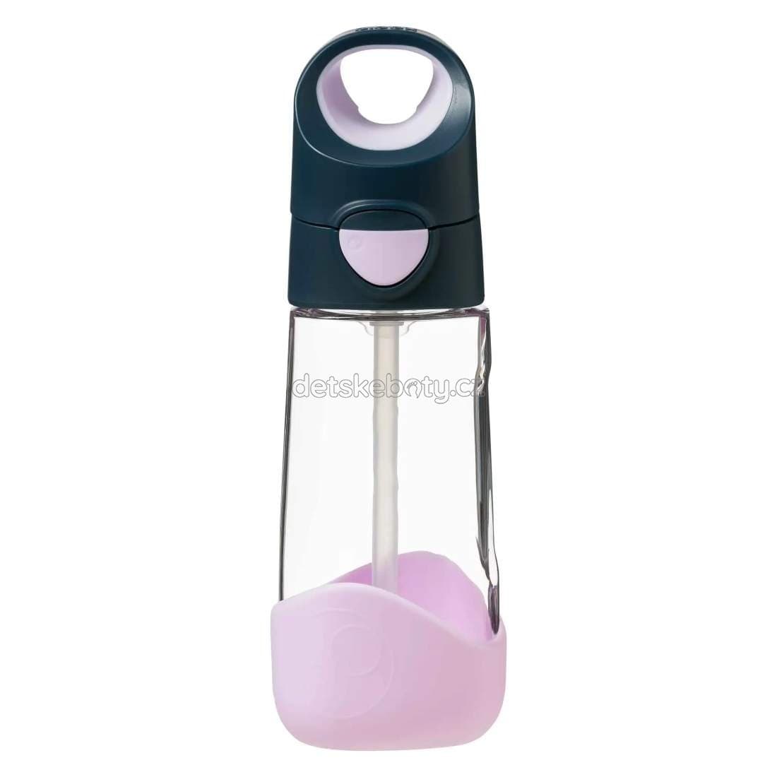 b.box 445 Lahev na pití s brčkem 450 ml - indigo/růžová - náhled 1