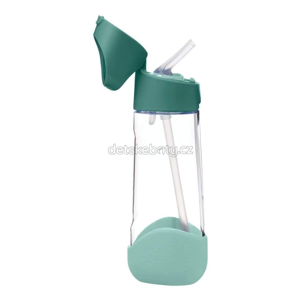 b.box 500507 Lahev na pití s brčkem 600 ml - emerald forest - náhled 2