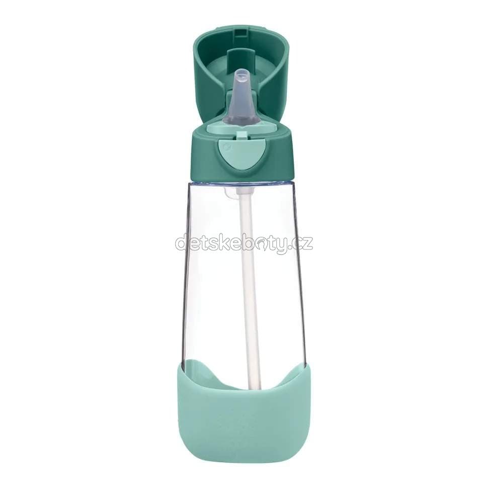 b.box 500507 Lahev na pití s brčkem 600 ml - emerald forest - náhled 3