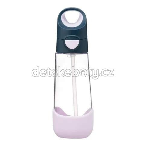 b.box 225 Lahev na pití s brčkem 600 ml - indigo/růžová - náhled 1