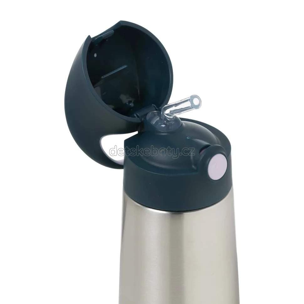 b.box 449 Termoska na pití s brčkem 350 ml - indigo/růžová - náhled 2