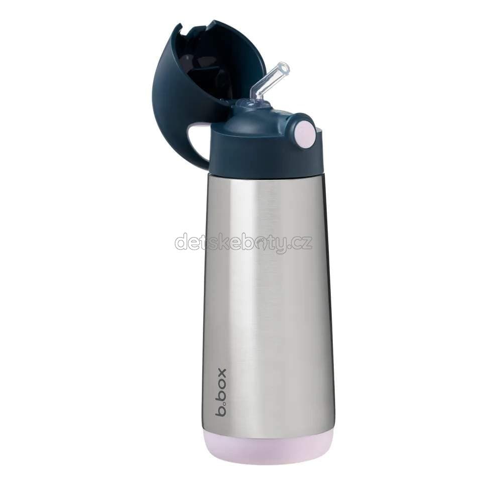 b.box 500106 Termoska na pití s brčkem 500 ml - indigo/růžová - náhled 3