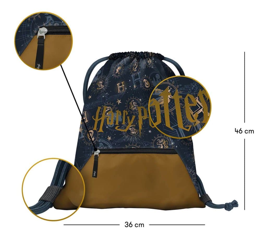 BAAGL Sáček s kapsou Harry Potter Bradavice - náhled 3