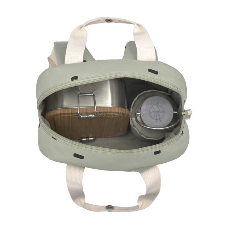 Lässig Mini Square Backpack Happy Prints light olive - náhled 3
