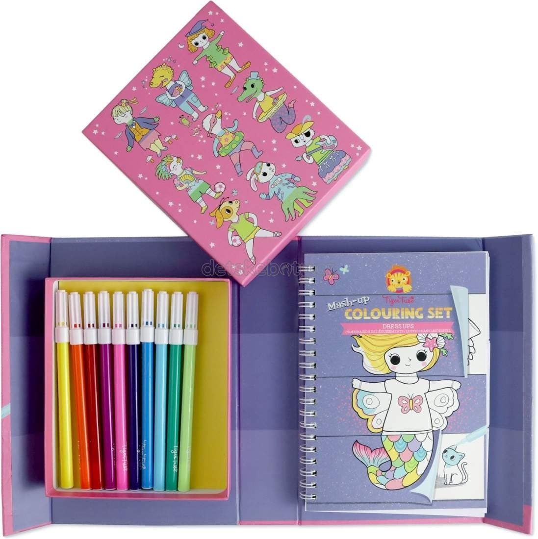 Omalovánky Tiger Tribe Mash-up Colouring Set - Dress Ups - náhled 3