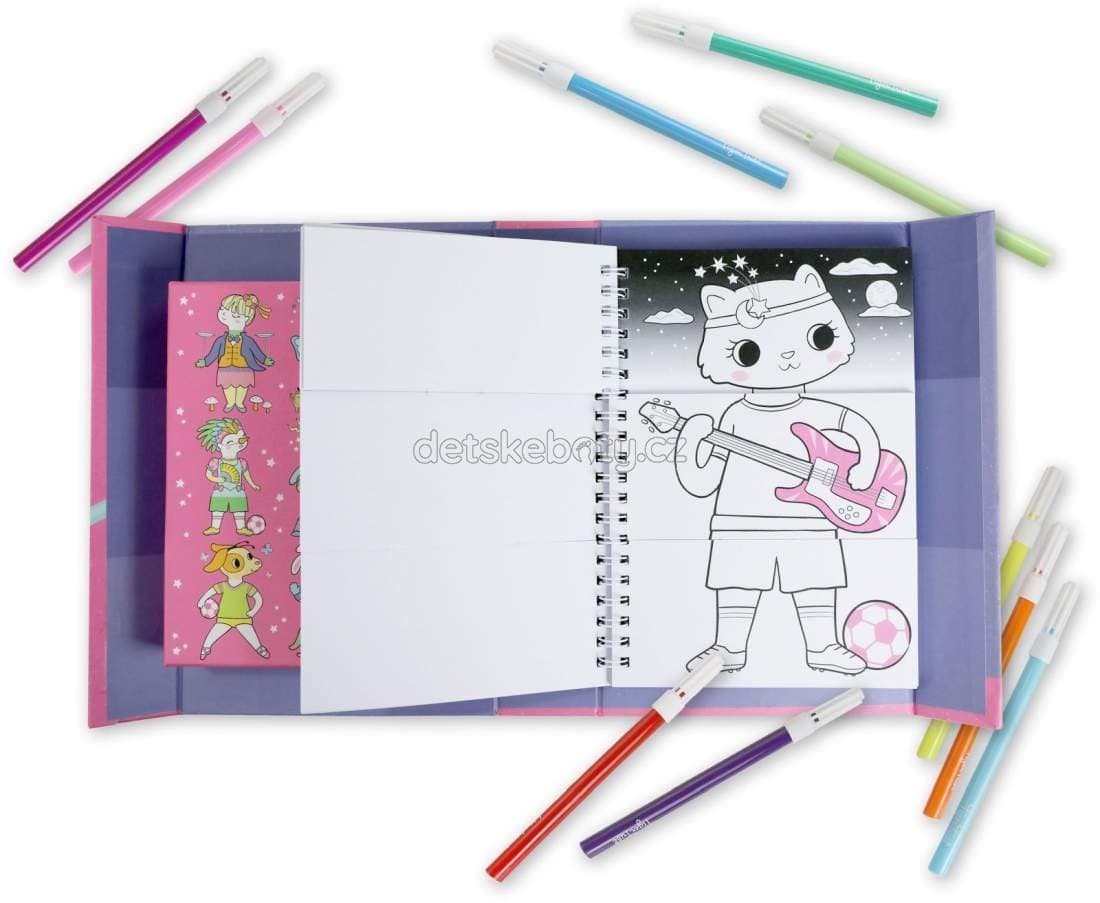 Omalovánky Tiger Tribe Mash-up Colouring Set - Dress Ups - náhled 4