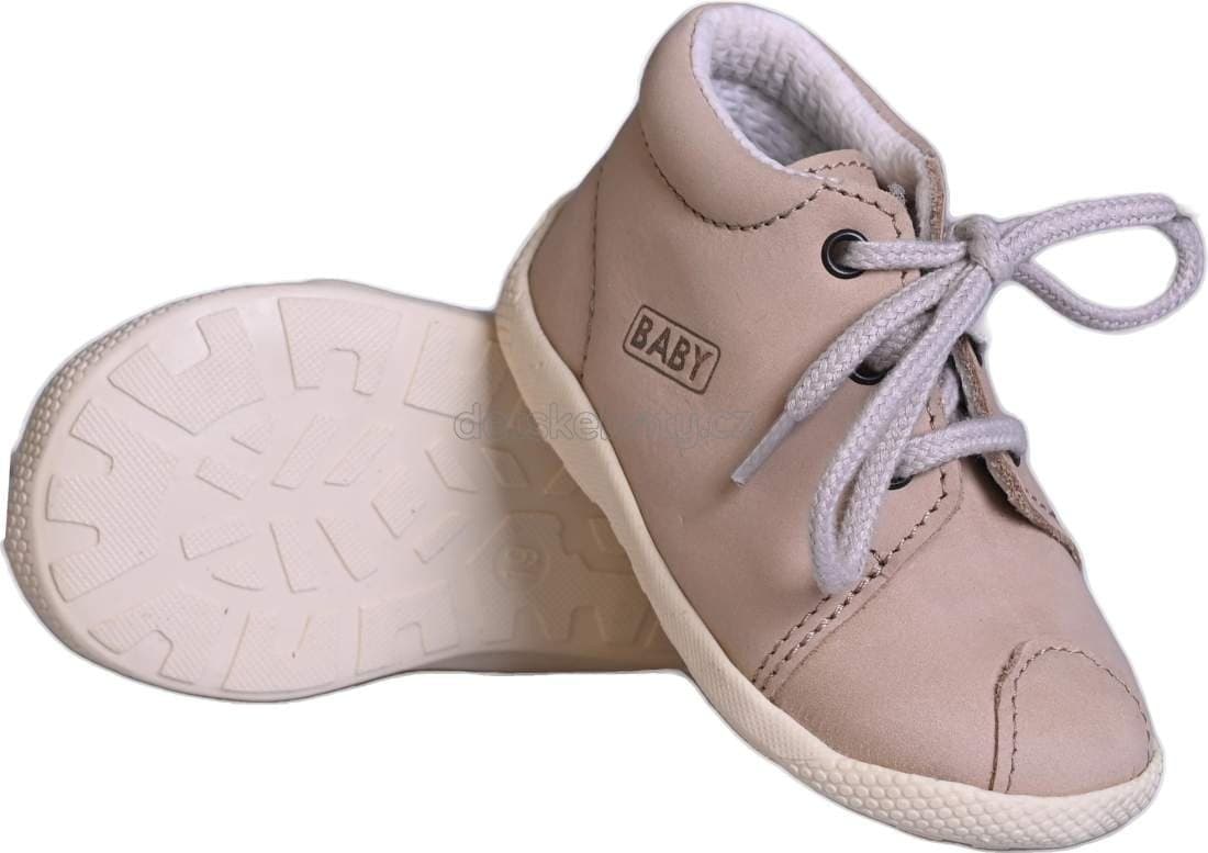 Dětské capáčky Veleta 7272 027 smetanová Velikost: 19 - náhled 3