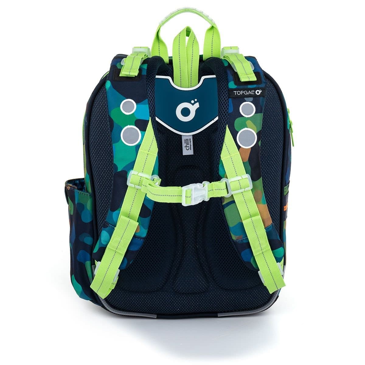 Zelený batoh s chameleony Topgal ENDY 22055 - - náhled 2
