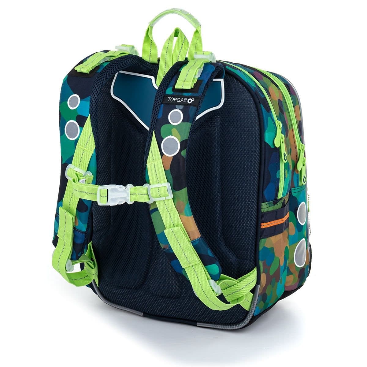 Zelený batoh s chameleony Topgal ENDY 22055 - - náhled 3