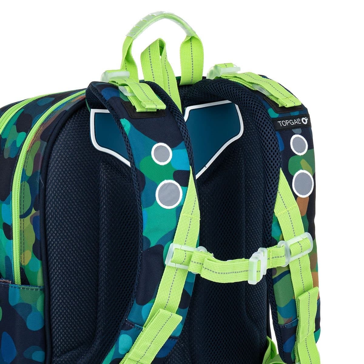 Zelený batoh s chameleony Topgal ENDY 22055 - - náhled 5