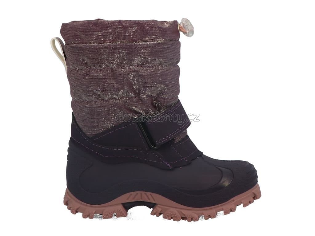 Dětské zimní boty Lurchi 63L6013001 aubergine Velikost: 27 - náhled 3