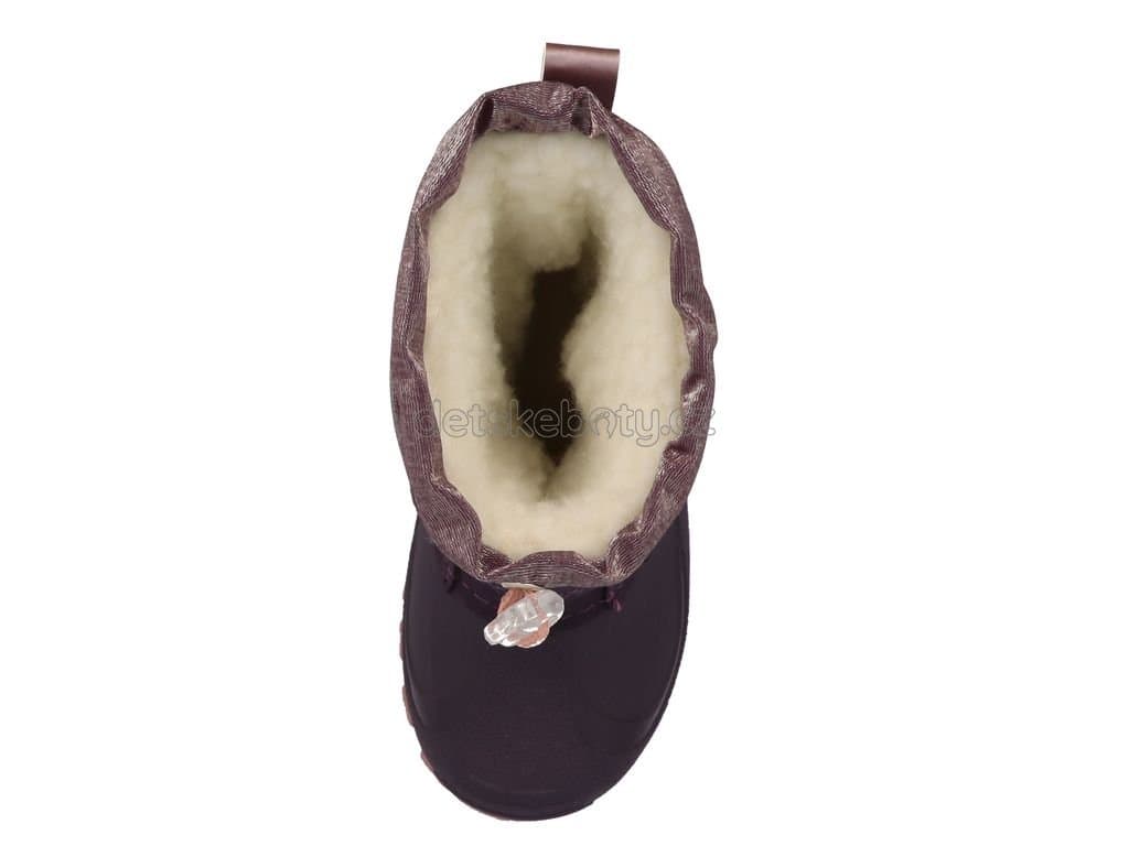Dětské zimní boty Lurchi 63L6013001 aubergine Velikost: 27 - náhled 4