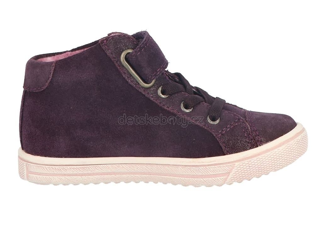 Dětské celoroční boty Lurchi 84L1063004 blackberry Velikost: 26 - náhled 4