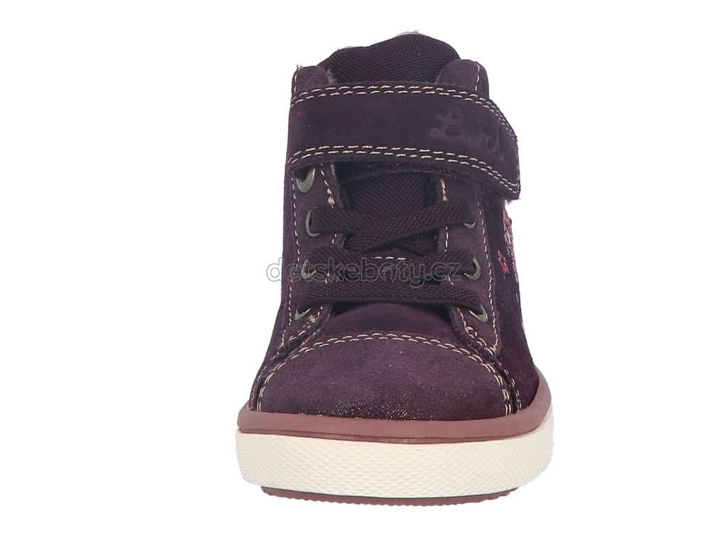 Dětské celoroční boty Lurchi 84L1063002 blachberry Velikost: 24 - náhled 2