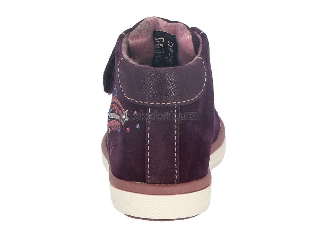 Dětské celoroční boty Lurchi 84L1063002 blachberry Velikost: 24 - náhled 4