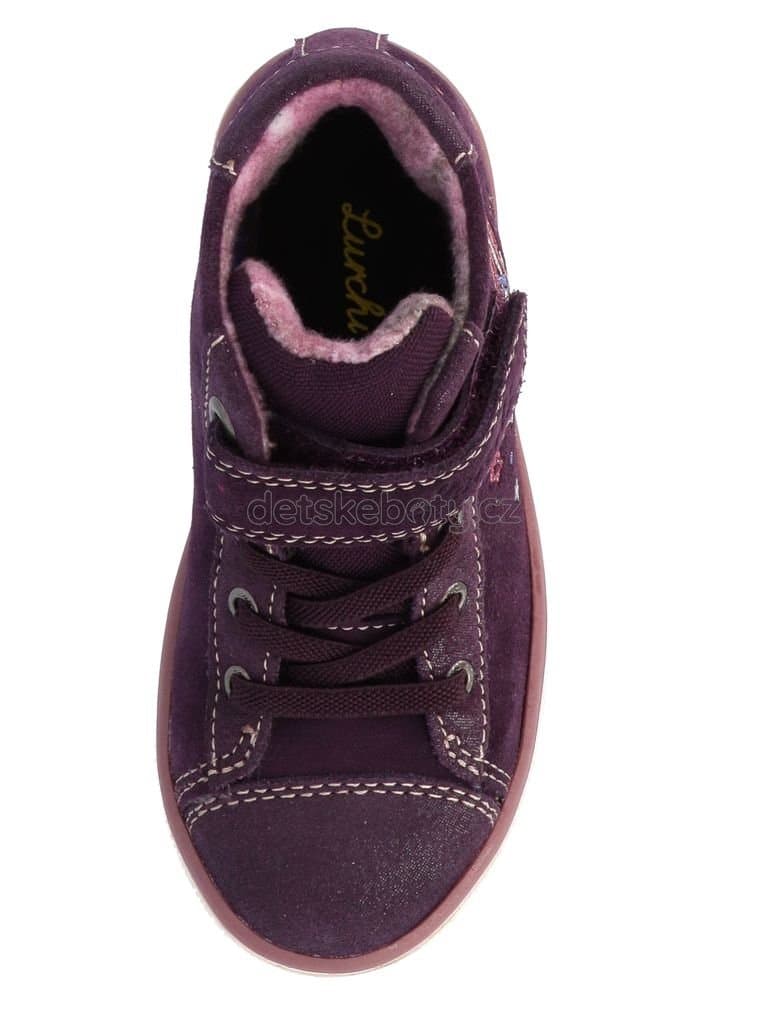 Dětské celoroční boty Lurchi 84L1063002 blachberry Velikost: 24 - náhled 5