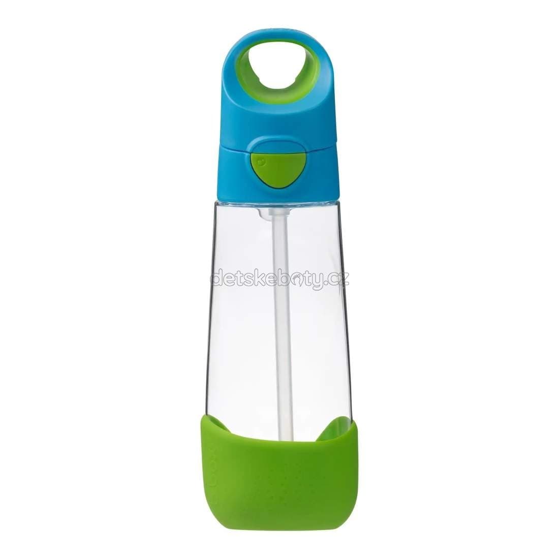 b.box 220 Lahev na pití s brčkem 600 ml - modrá/zelená - náhled 1