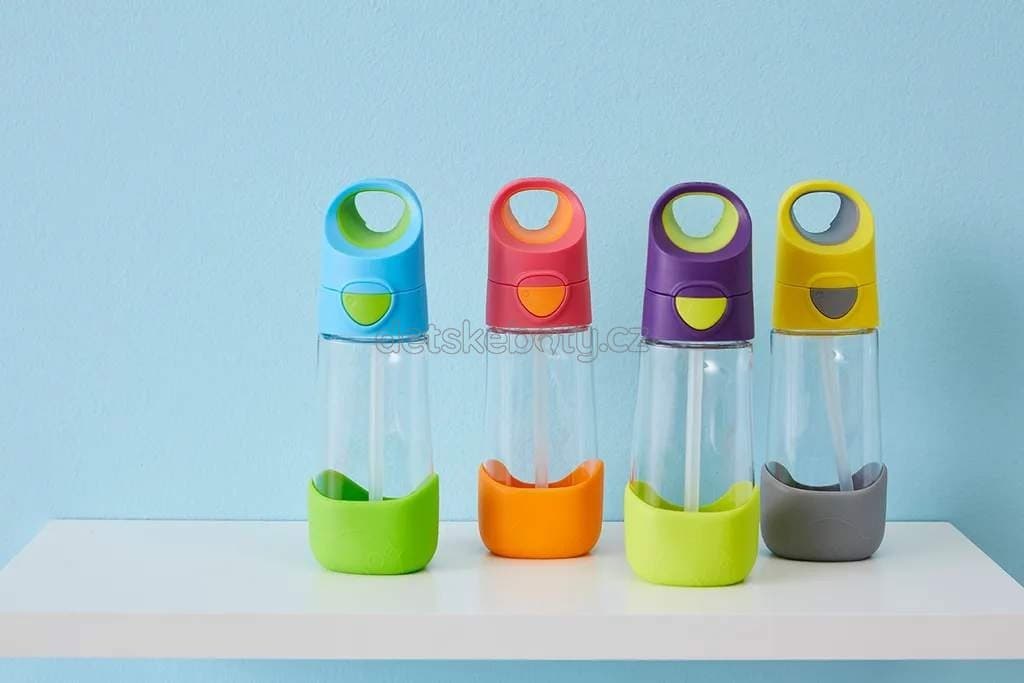 b.box 220 Lahev na pití s brčkem 600 ml - modrá/zelená - náhled 4