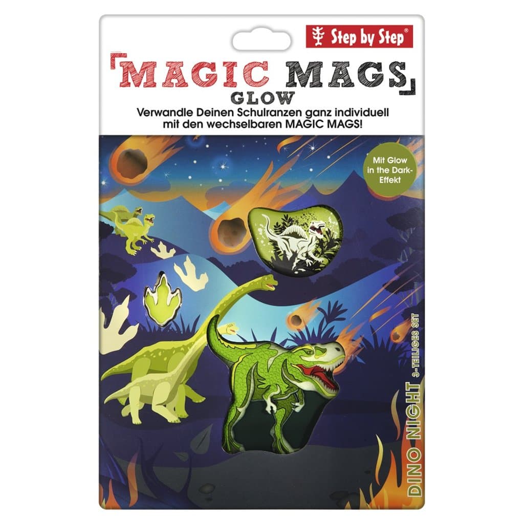 Doplňková sada obrázků MAGIC MAGS Dino Night Tyro k aktovkám GRADE, SPACE, CLOUD, 2IN1 a KID - náhled 3