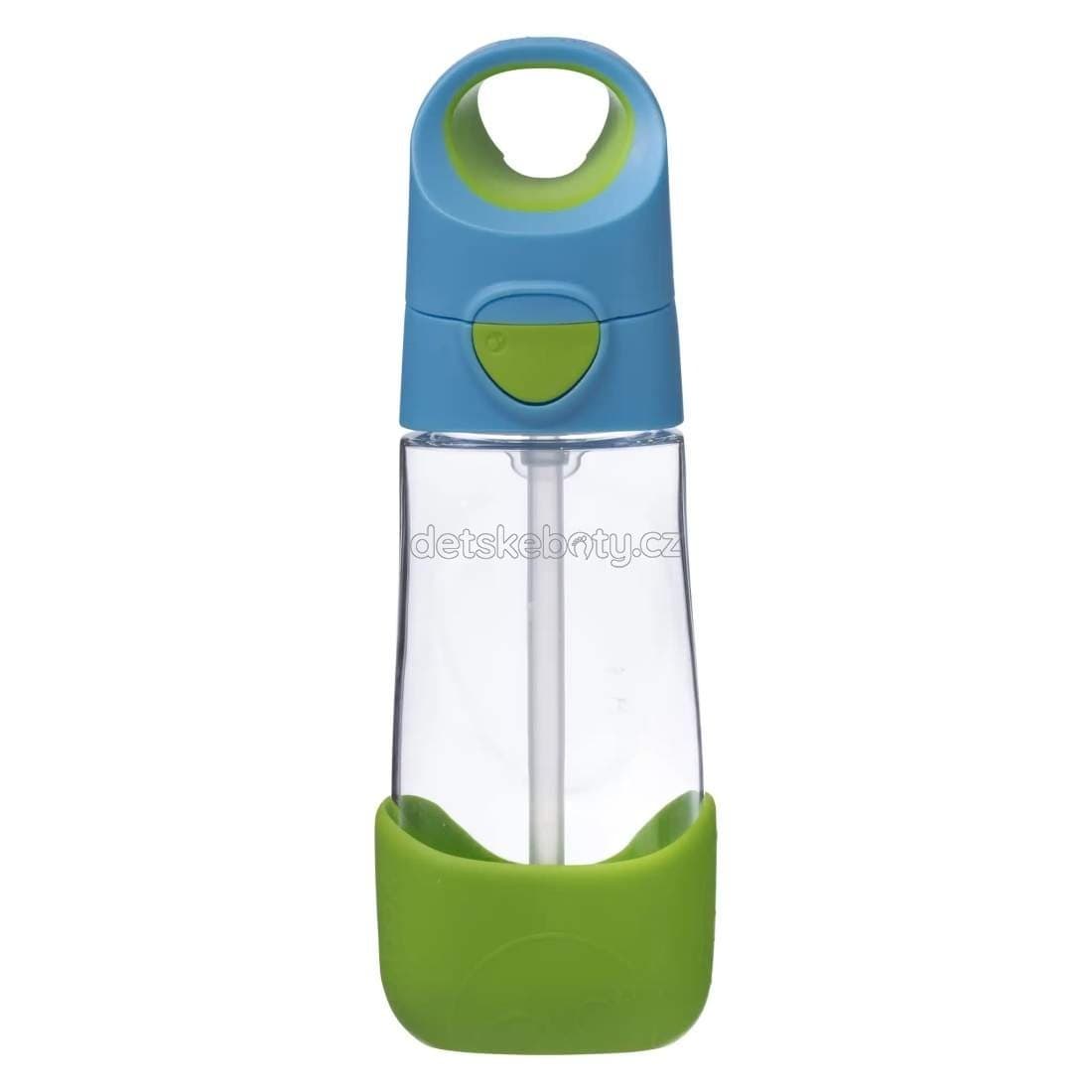 b.box 440 Lahev na pití s brčkem 450 ml - modrá/zelená - náhled 1