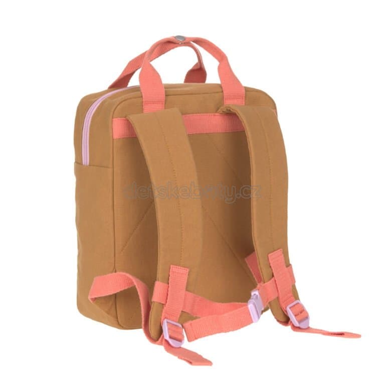 Green Label Little One & Me Square Backpack Small Gots caramel - náhled 2