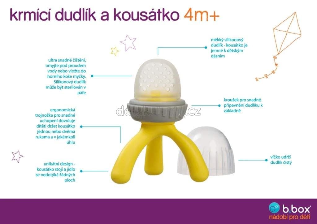 b.box 335 Krmící dudlík a kousátko - modré - náhled 3