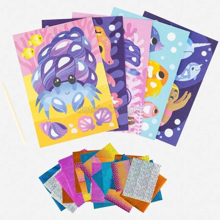 Kreativní sada Tiger Tribe Foil Art - Ocean Magic - náhled 3