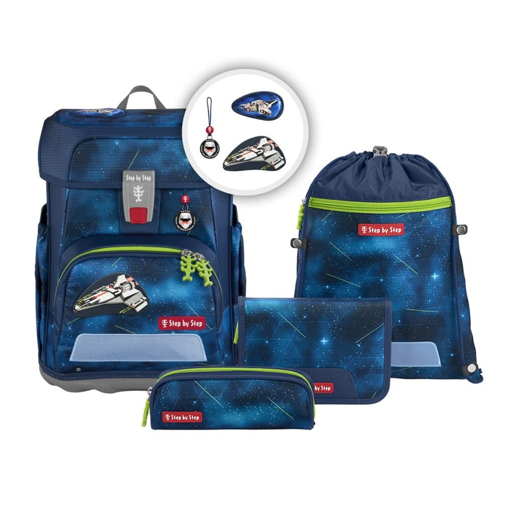Školní aktovka CLOUD pro prvňáčky - 5dílný set, Step by Step  STARSHIP GALACTUS - náhled 4