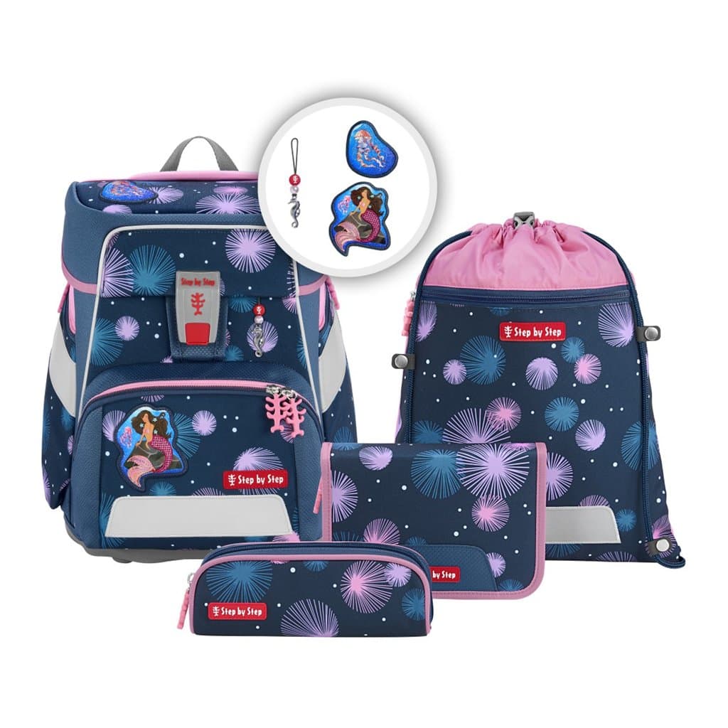 Školní aktovka SPACE pro prvňáčky - 5-dílný set, Step by Step Mermaid Delia, certif - náhled 3