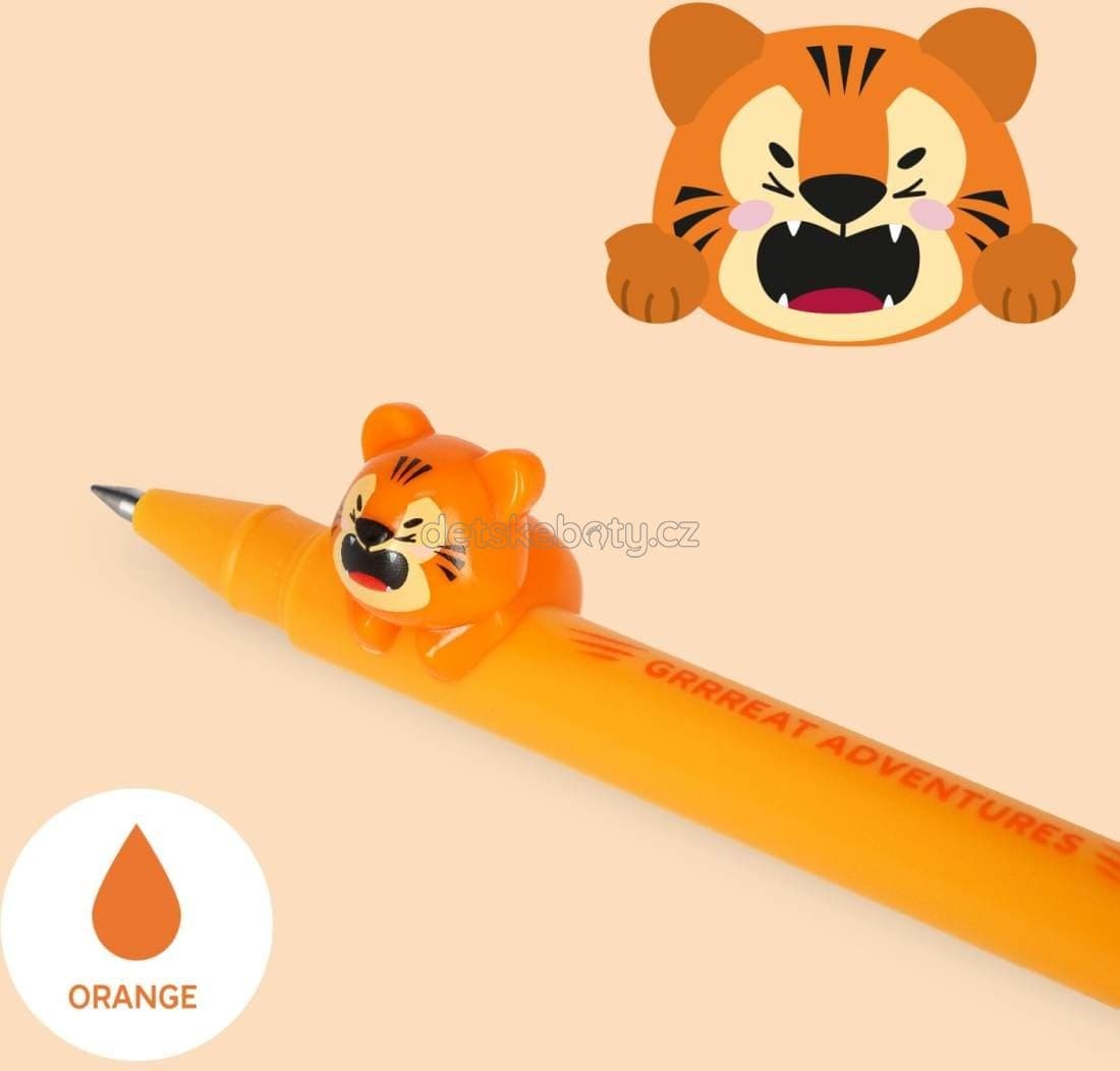 Gelové pero Legami Gel Pen With Animal Decoration - Lovely Friends - Tiger - náhled 2