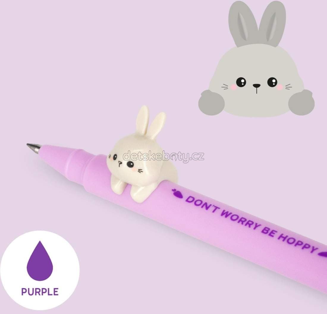 Gelové pero Legami Gel Pen With Animal Decoration - Lovely Friends - Bunny - náhled 2