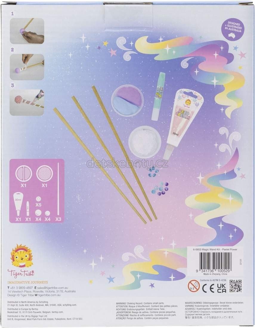 Kreativní sada Tiger Tribe Magic Wand Kit - Pastel Power - náhled 4