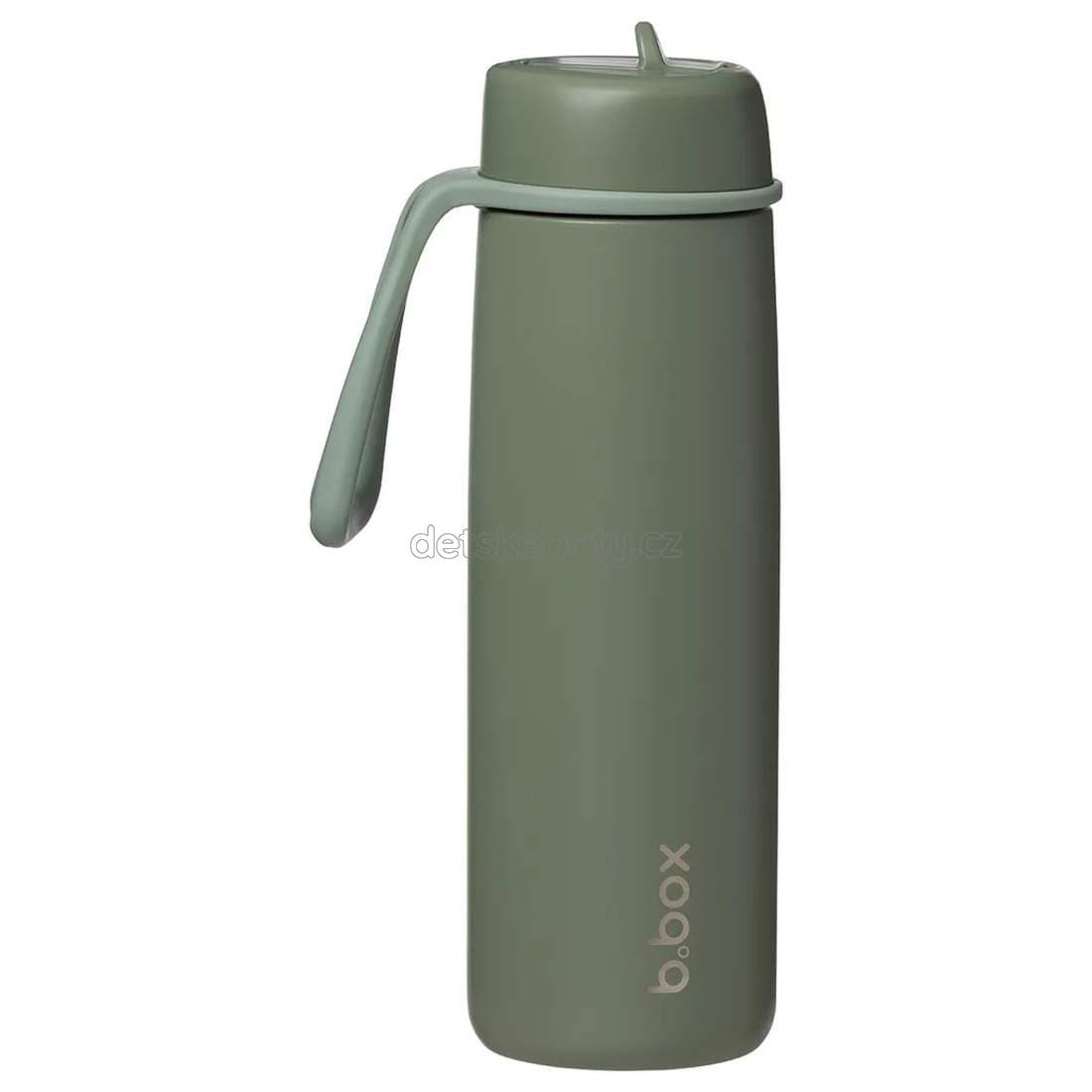 b.box 0926 Nerezová termolahev s brčkem 690 ml - olive - náhled 1