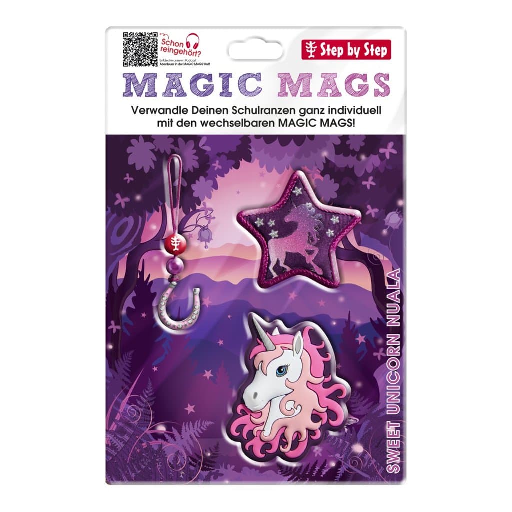 Doplňková sada obrázků MAGIC MAGS Sweet Unicorn Nuala k aktovkám GRADE, SPACE, CLOUD, 2IN1 a KID - náhled 2