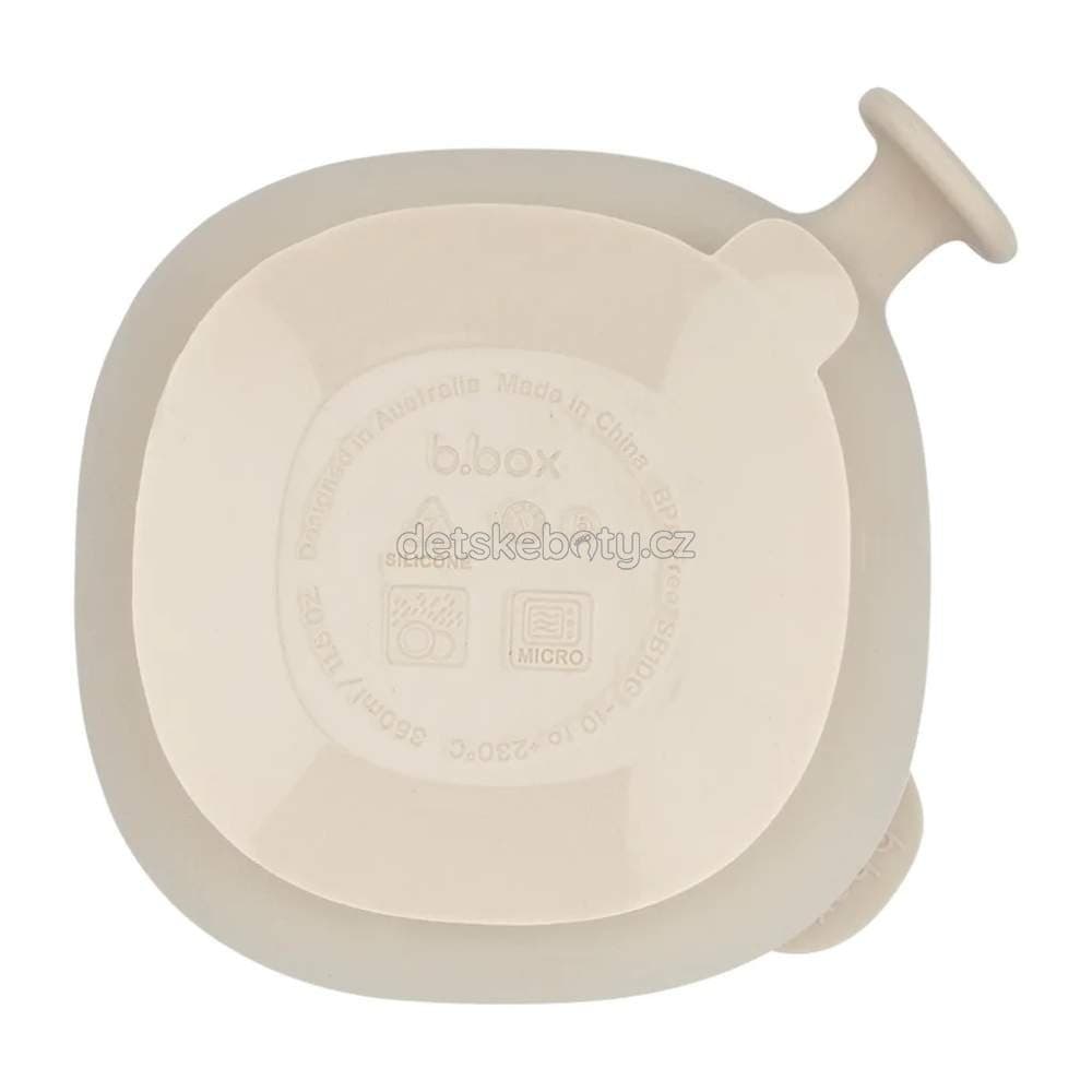 b.box 101746 Silikonová miska s víčkem a přísavkou 300 ml - béžová - náhled 4