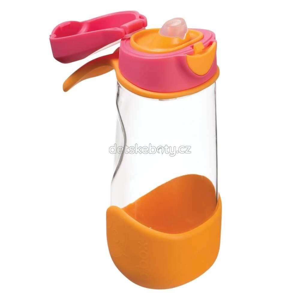 b.box 606 Sport lahev na pití 450 ml - růžová/oranžová - náhled 2