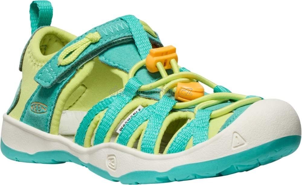 Dětské sandály Keen Moxie sandal children bright aqua/bright marigold Velikost: 25-26 - náhled 1