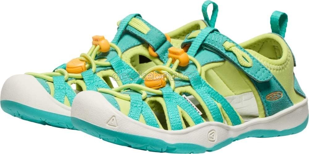 Dětské sandály Keen Moxie sandal children bright aqua/bright marigold Velikost: 25-26 - náhled 4