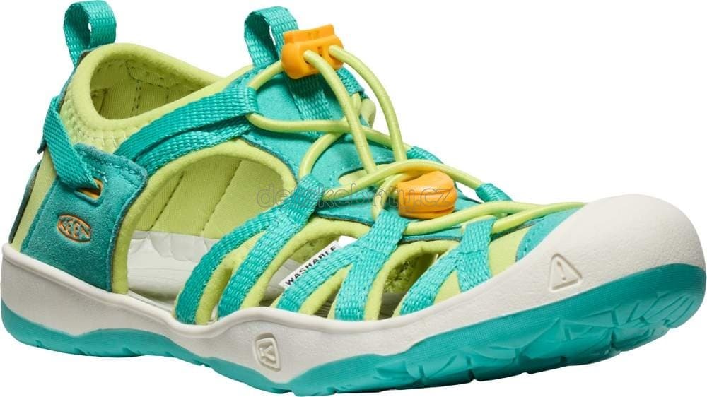 Dětské sandály Keen Moxie sandal youth bright aqua/bright marigold Velikost: 34 - náhled 1