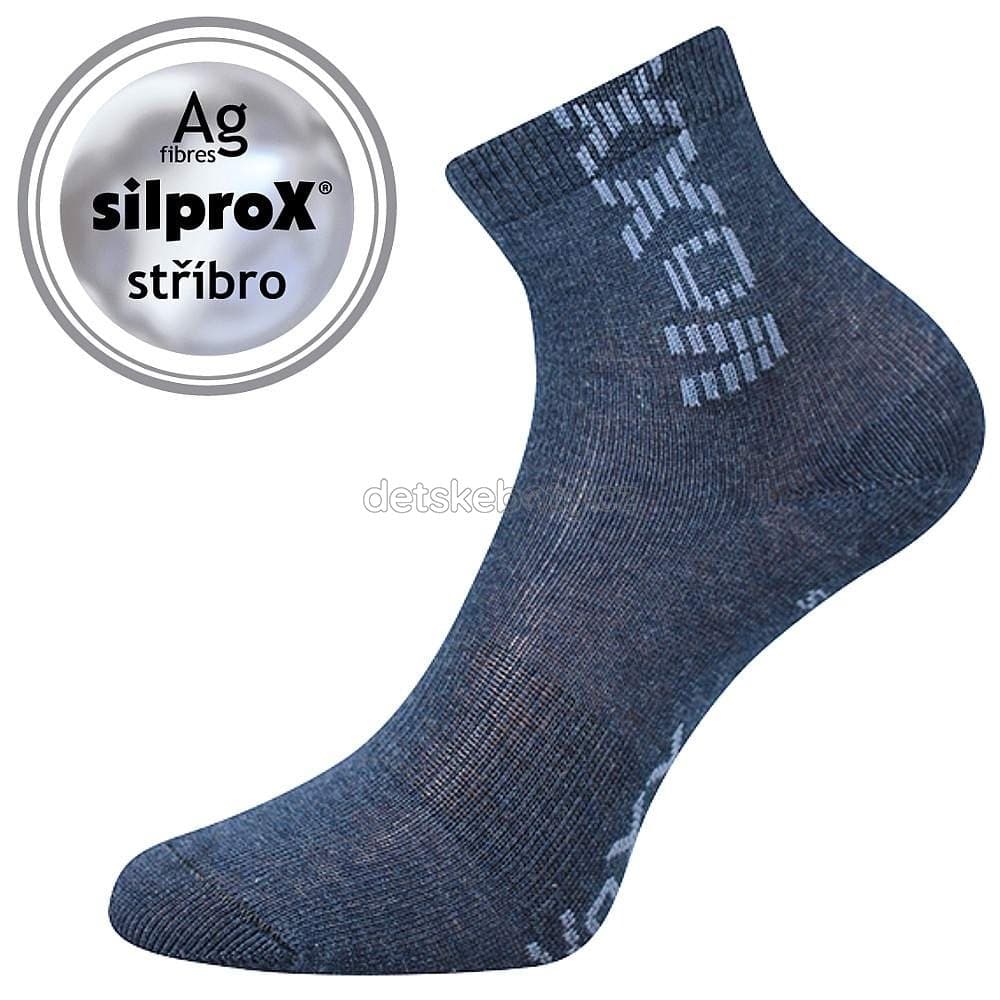 Dětské ponožky VoXX Adventurik jeans melé Velikost: 25-29