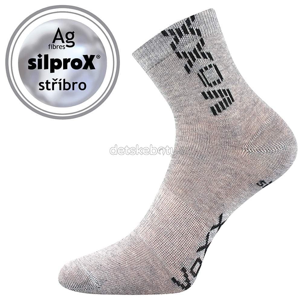 Ponožky VoXX Adventurik světle šedá melé Velikost: